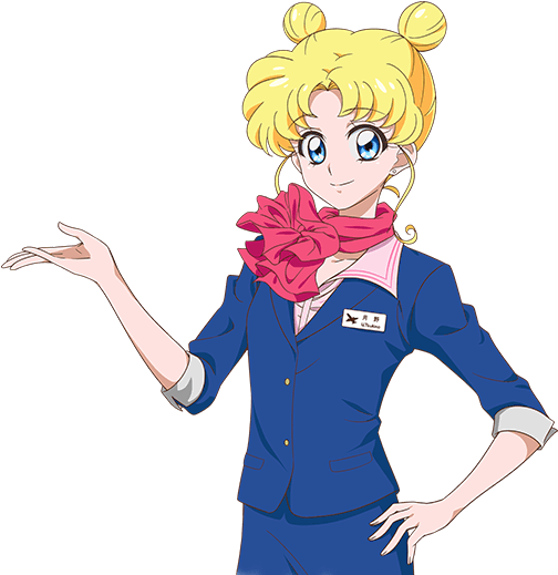 Usagi Tsukino "sailor Moon" - Usagi Tsukino Crystal 3 (540x518), Png Download
