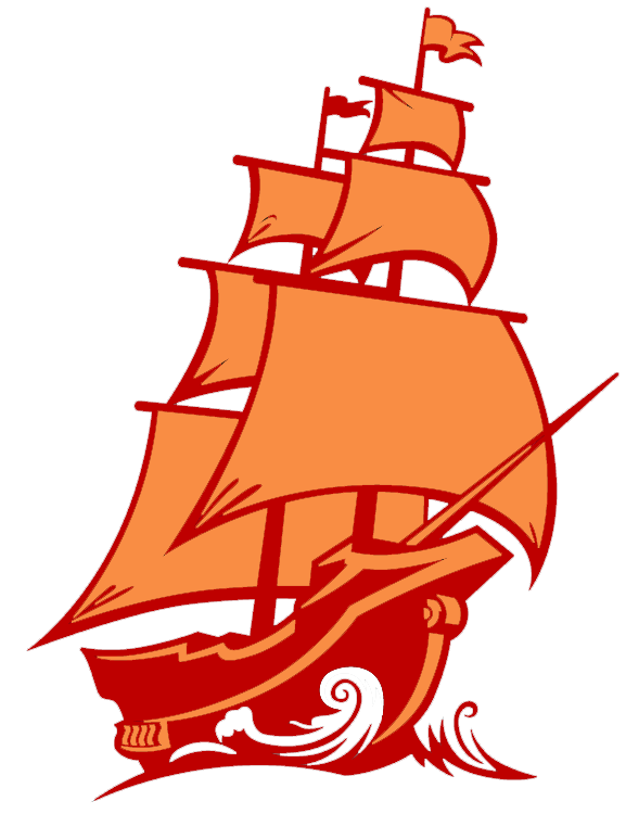 Tampa Bay Buccaneers Pirate Ship Logo (577x750), Png Download