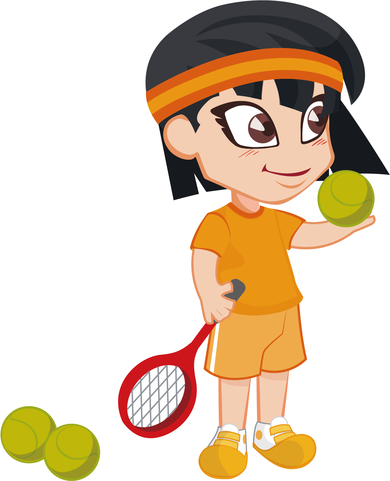 Child Sport Cartoon - Cartoon Sports Child (1534x1655), Png Download