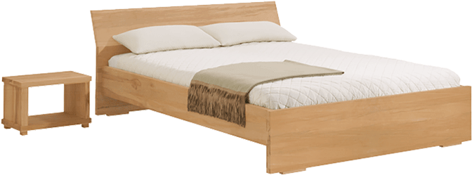 Solid Wood Bed Adana - Adana Bed Dormiente (760x360), Png Download
