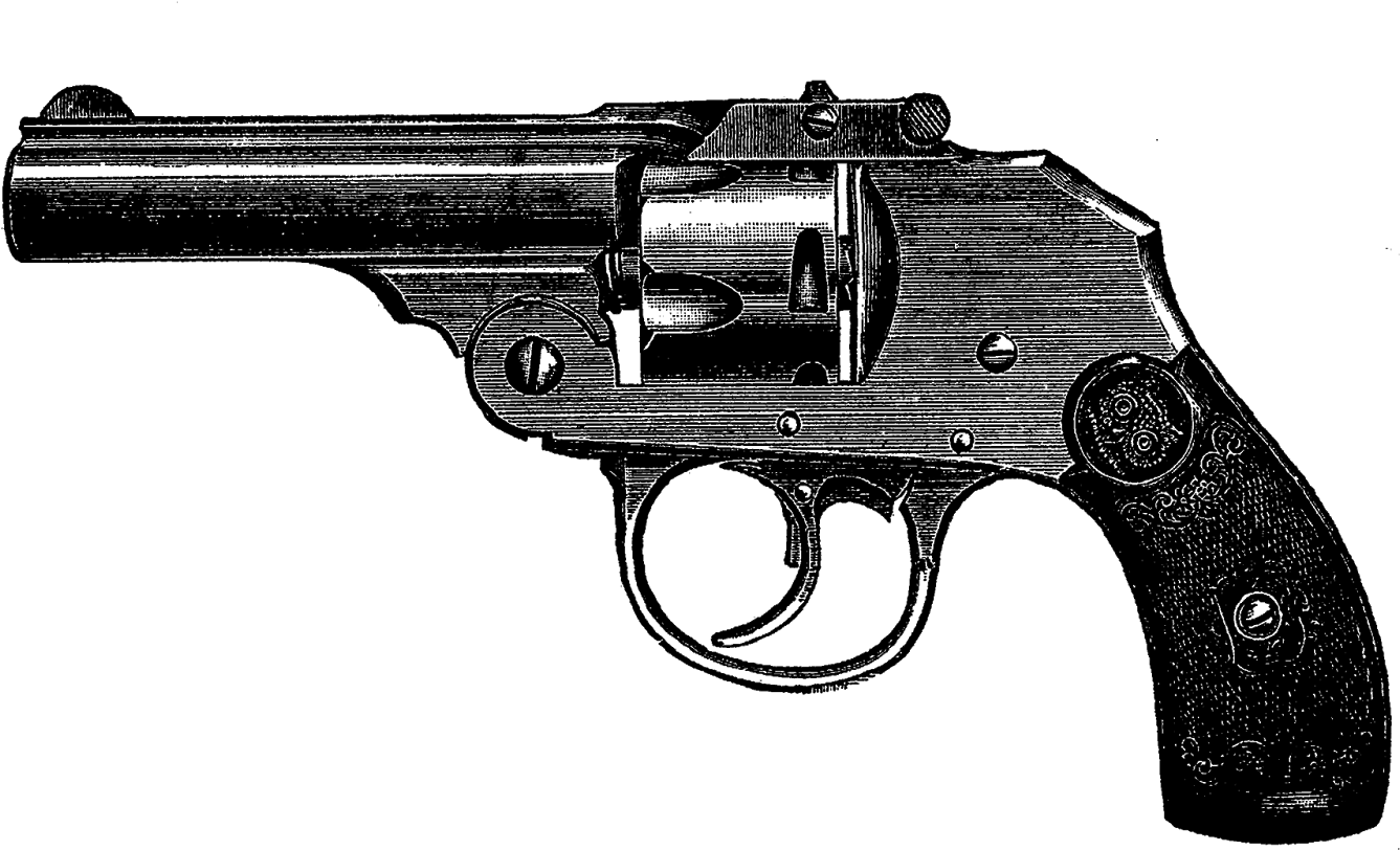 Vintage Gun Clip Art - Gun Vintage (1600x957), Png Download