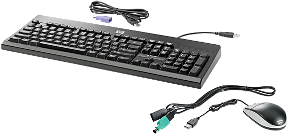 Hp Usb Ps2 Washable Keyboard And Mouse - Hp Business Bu207at Aba Usb Ps 2 Washable Kybd Mouse (573x430), Png Download
