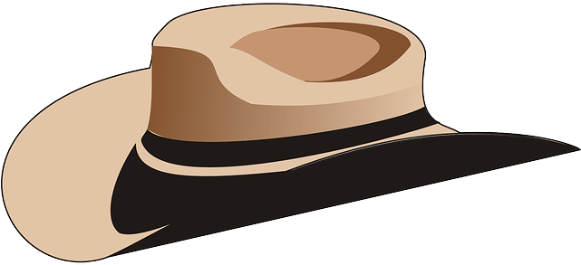 Clip Art Transparent Clip Art At Clker Com Vector Online - Vector Cowboy Hat Png (600x269), Png Download