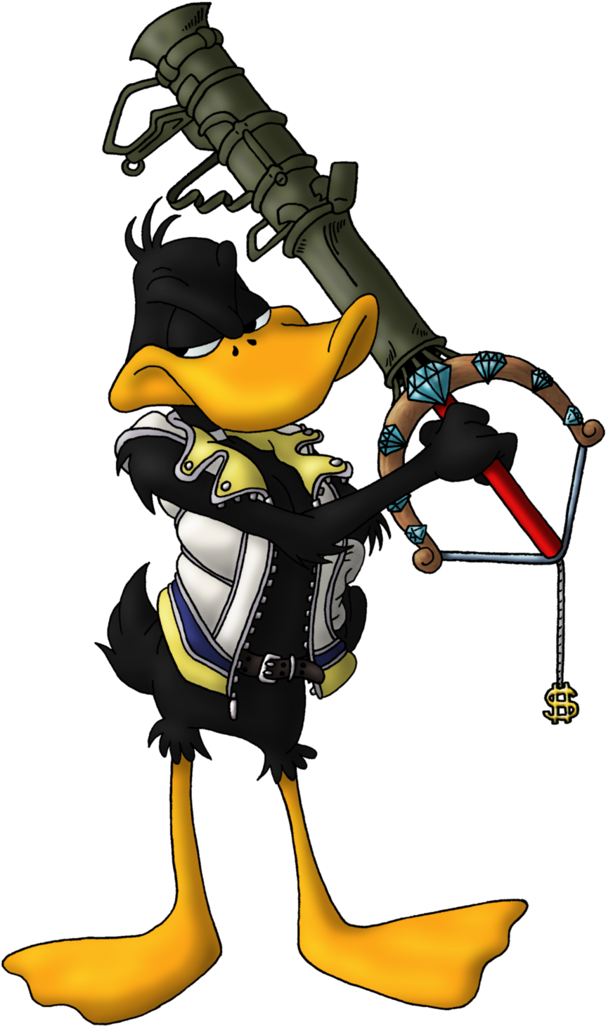 Daffy Duck Kingdom Hearts (875x1470), Png Download