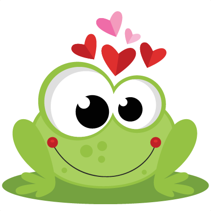 Frog In Love Svg Scrapbook Cut Cute - Frog In Love (432x432), Png Download
