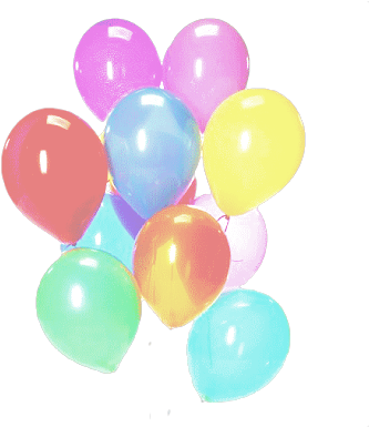 Balloon Balloons Globos Globo Rainbow Arcoiris Png Real Balloons Full Size Png Download Seekpng
