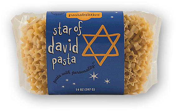 Star Of David Pasta- Celebrate The Jewish Holidays - Pastabilities Pastabilities - Star Of David Pasta - (600x450), Png Download