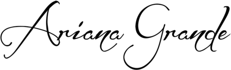 Ariana Grande Text Png For Kids - Elizabeth Signature (800x310), Png Download