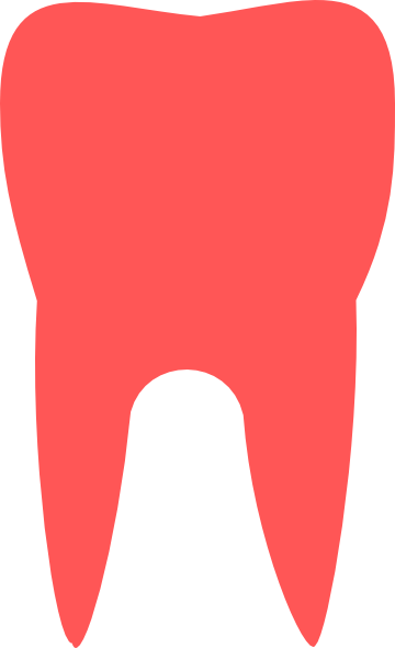 Small - Pink Tooth Png (360x591), Png Download