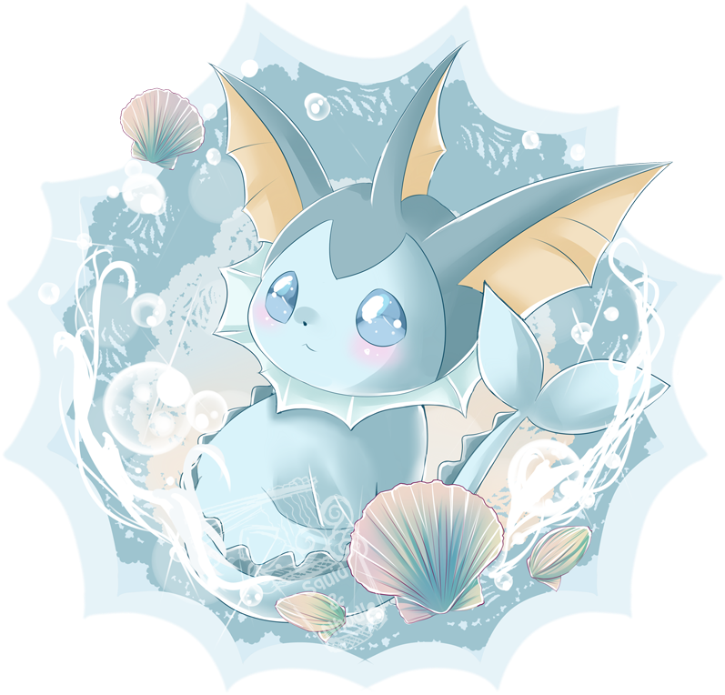 70 Images About Eevee - Cute Baby Vaporeon (851x785), Png Download
