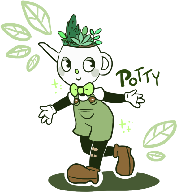 Cuphead Oc Potty The By Mochichuuw On - The Watering Can (800x800), Png Download