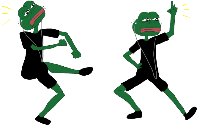 #pepe #пепе #лягушка #pepe The Frog #pepe Frog #грустная - Pepe Dance (700x434), Png Download