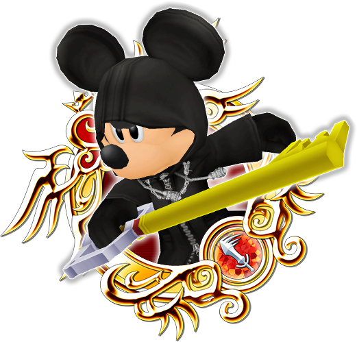 Black Coat King Mickey - Mickey Black Coat (521x499), Png Download