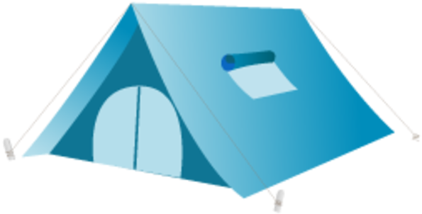 Blue Tent Png - Tent Icon (600x600), Png Download