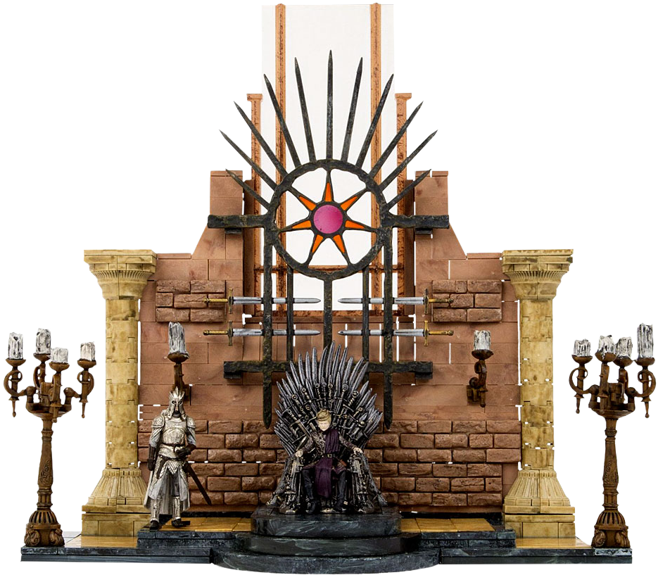 Game Of Thrones - Mcfarlane Iron Throne Room (964x834), Png Download