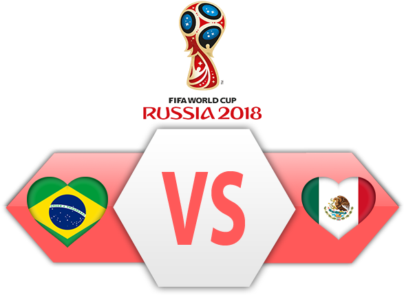 Fifa World Cup 2018 Brazil Vs Mexico Png Image - France Vs Croatia World Cup 2018 (624x443), Png Download