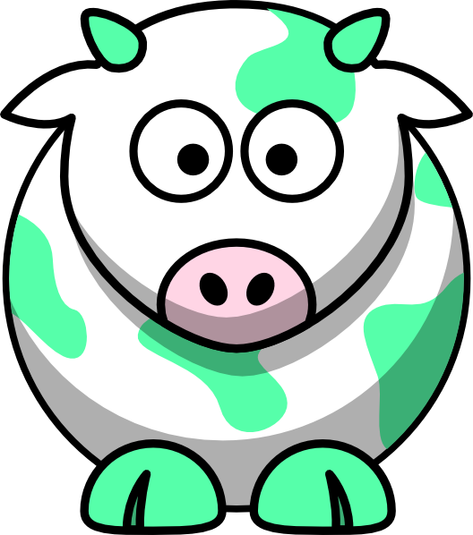 How To Set Use Mint Green Cow Icon Png (528x598), Png Download
