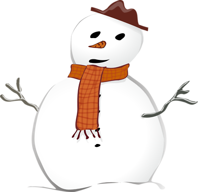 Illustration Of A Snowman - Snowman Clipart (400x388), Png Download