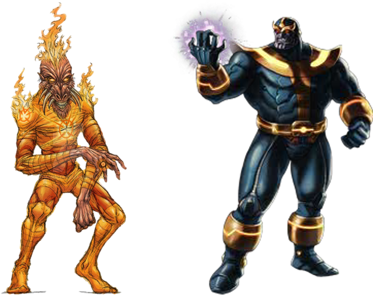 Larfleeze Vs Thanos - Larfleeze Render (812x637), Png Download