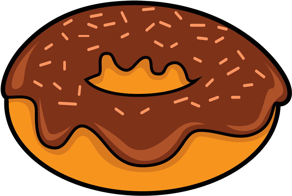 Free Png Donut Png Images Transparent - Donut Cartoon Clipart (850x638), Png Download
