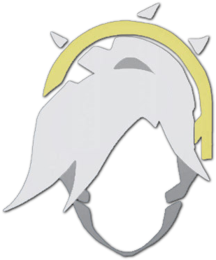 Icon - Overwatch Mercy Player Icon (390x423), Png Download