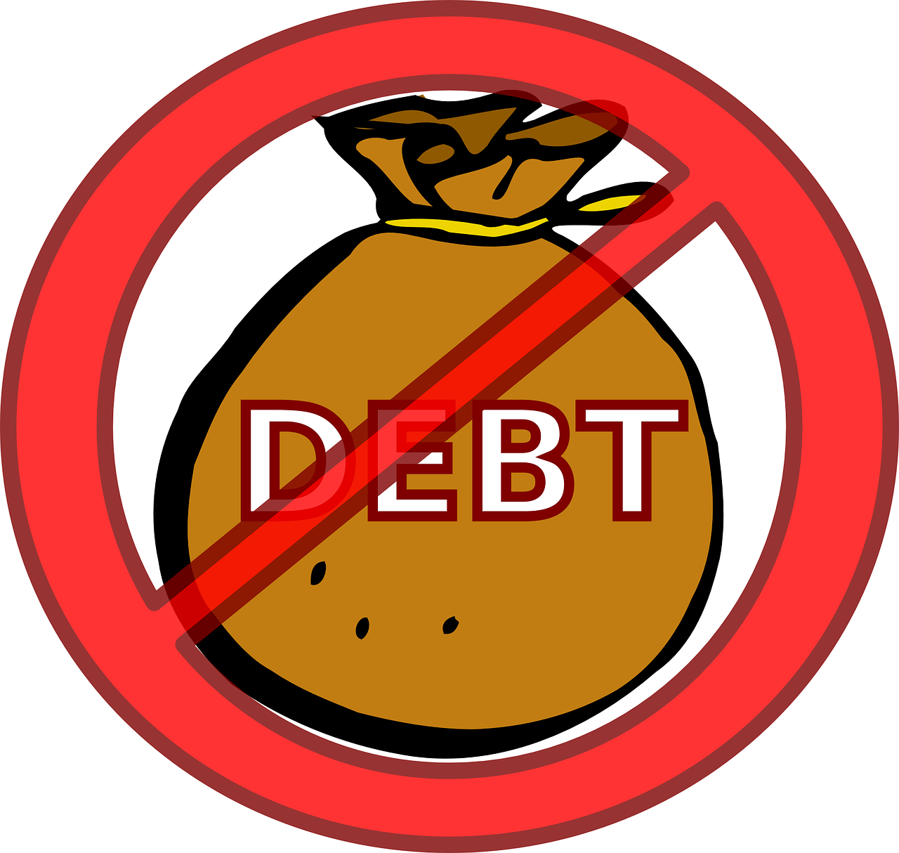 Debt Clip Art (1280x1214), Png Download