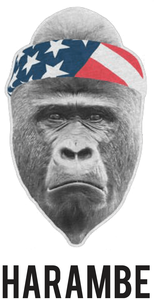Harambe Headband - Harambe Face Png (1000x1142), Png Download