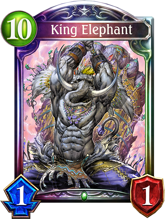 King Elephant - King Elephant Shadowverse (536x698), Png Download