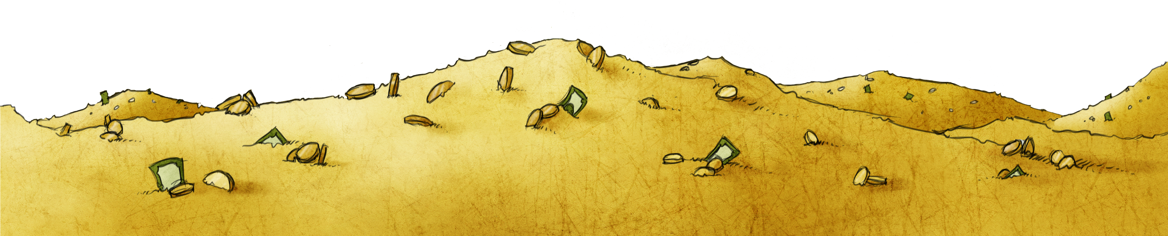 Istock-468065068 Cropped Gold Pool - Savanna (4090x1509), Png Download