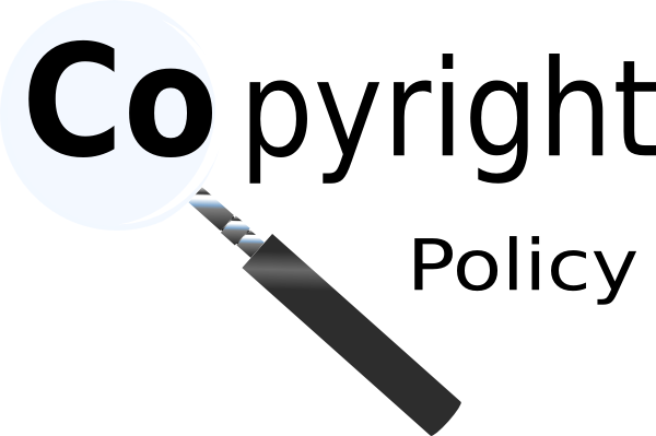 Copyright Policy Magnifying Glass Clip Art - Copyright Policy (600x399), Png Download