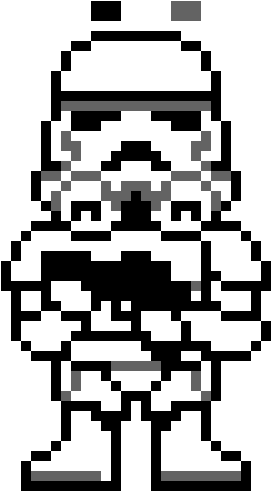 Stormtrooper - Perler Beads Star Wars Stormtrooper (330x550), Png Download