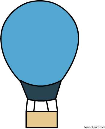 Free Blue Hot Air Balloon Clip Art - Clip Art (450x450), Png Download