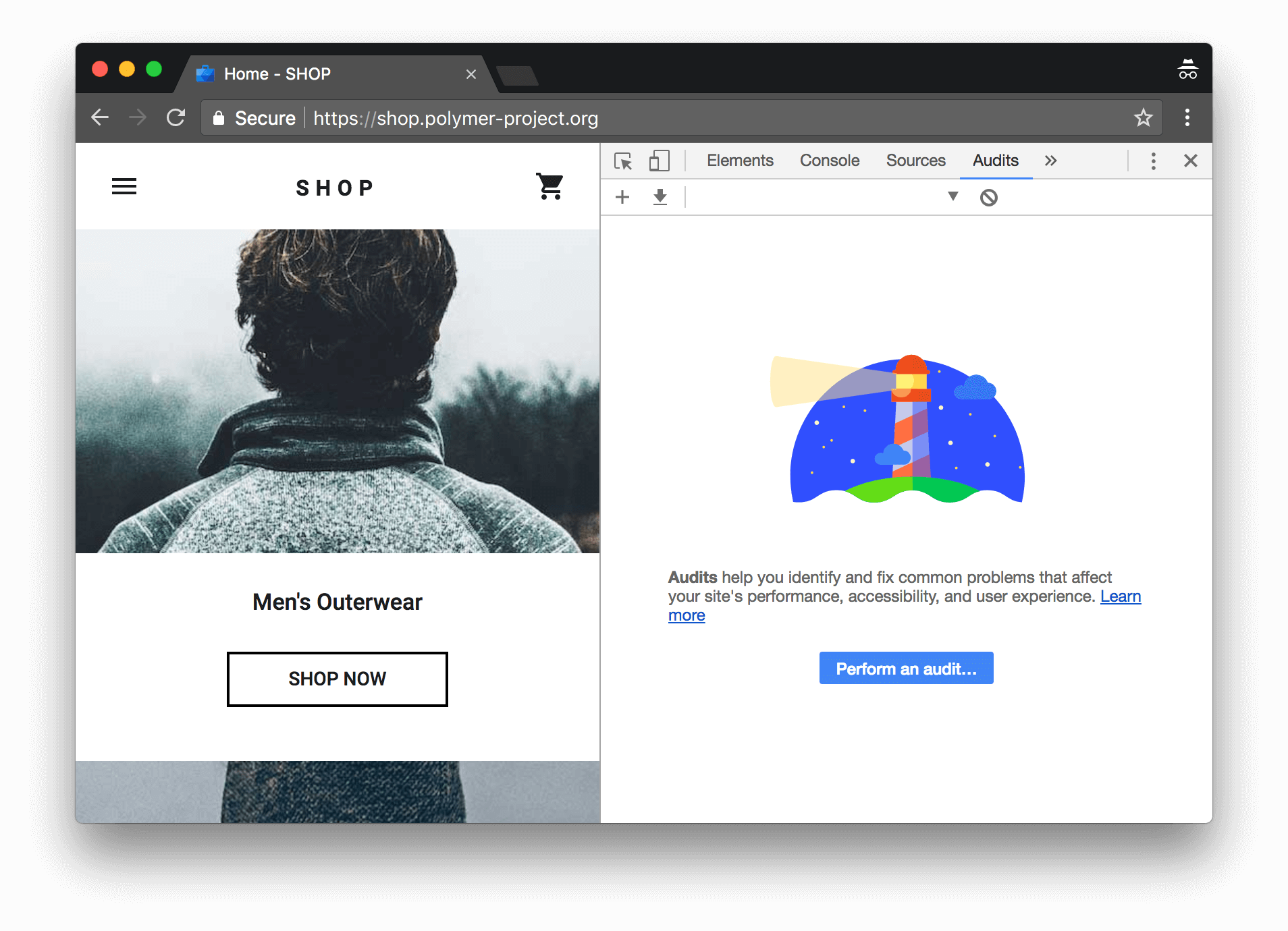 The Audits Panel Of Chrome Devtools - Web Design (1908x1380), Png Download