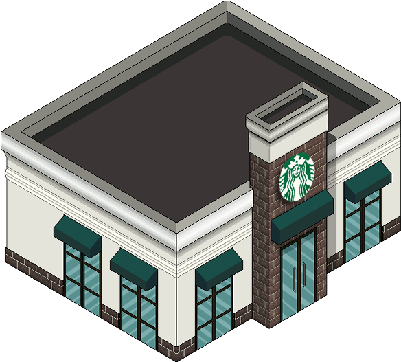 Starbucks - House (1408x1192), Png Download