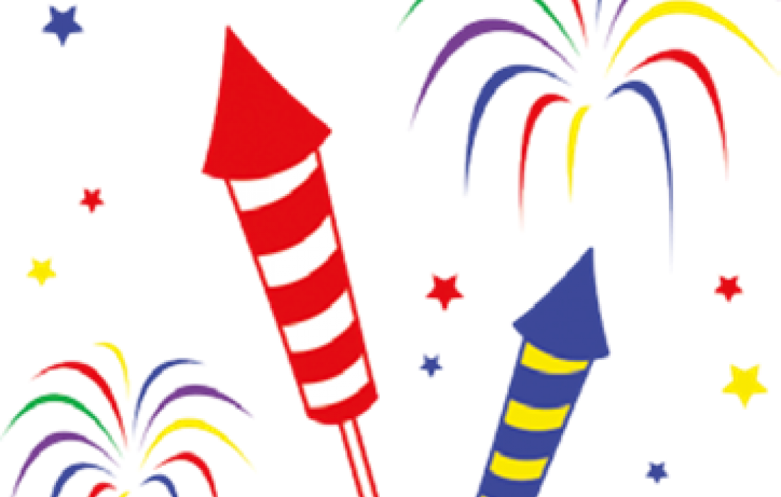 Diwali Clipart Single Free Clipart On Dumielauxepices - Transparent Background Fireworks Clip Art (1100x700), Png Download