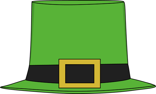Irish Top Hat Clip Art - St Patrick's Day Hat Clipart (550x330), Png Download