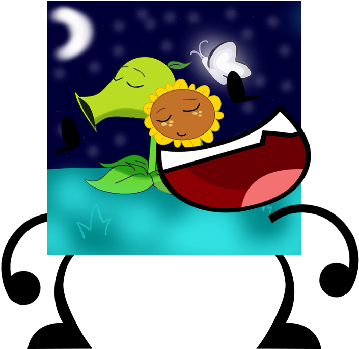 Peashooter X Sunflower (767x684), Png Download