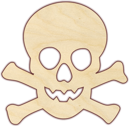 Skull Crossbones - Skull And Crossbones (433x433), Png Download