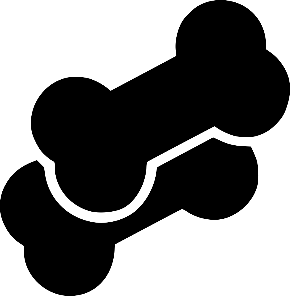 Dog Bones Icon Free Download Png Svg Dog Bone - Scalable Vector Graphics (980x1000), Png Download