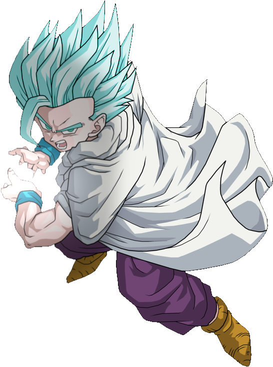 Blue Simply Isn't As Cool As Yellow/gold - Gohan Ssj2 White Background (600x857), Png Download