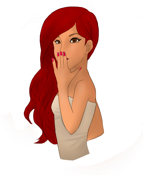 Jpg Free Download Grande By Unmei Sensei On Deviantart - Ariana Grande Anime Png (500x600), Png Download