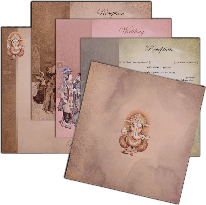 Hindu Wedding Cards - Paper (700x700), Png Download