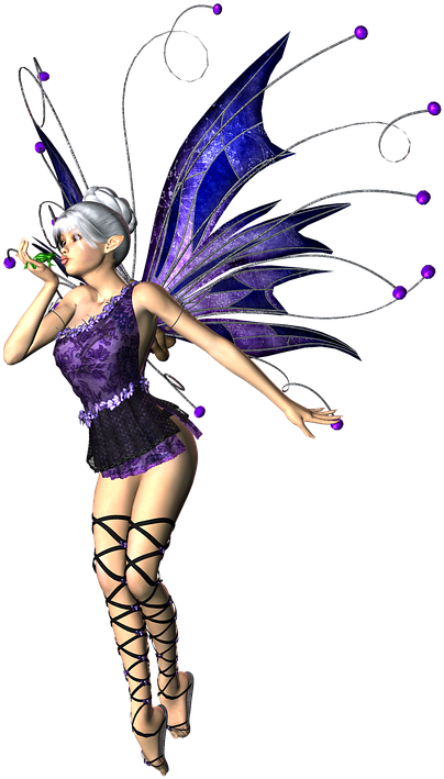 Girl, Woman, Fairy, Elf, Png, Wings - Fairy Silhouette (552x720), Png Download