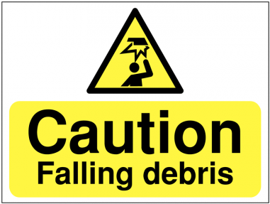 Caution Falling Debris Signs - Construction Signs - Caution Wet Paint (380x380), Png Download