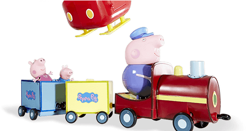 Play With Peppa Pig - Peppa Pig Toy Boy (524x270), Png Download