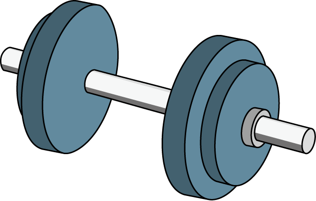 Picture Transparent Stock Dumbbell Clipart - Dumbbell Clipart (633x403), Png Download