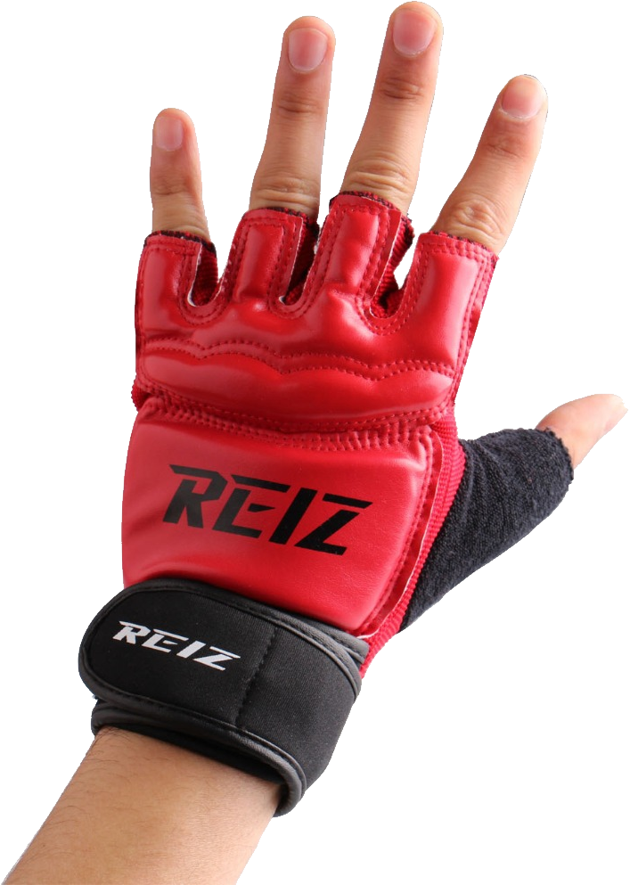 Free Png Boxing Glove Png Images Transparent - Fingerless Red Kickboxing Gloves (480x675), Png Download