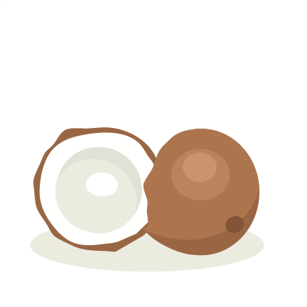 Coconut Svg Scrapbook Cut File Cute Clipart Files For - Cute Coconut Clipart (432x432), Png Download