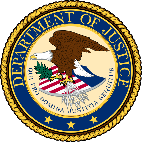Doj Seal Generic - Us Department Of Justice Logo (581x581), Png Download