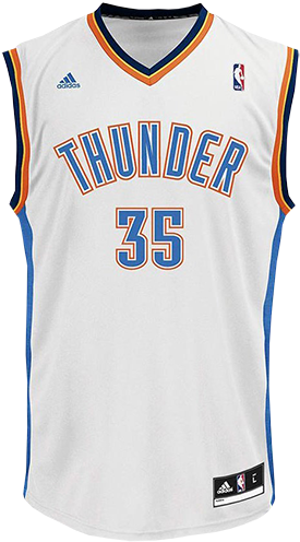Adidas Mens Nba Kevin Durant Oklahoma City Thunder - Oklahoma City Thunder Home Jersey (500x500), Png Download